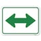 Signmission Bidirectional Arrow Green Heavy-Gauge Aluminum Rust Proof Parking Sign, 18" x 24", A-1824-24311 A-1824-24311 - alternate 1
